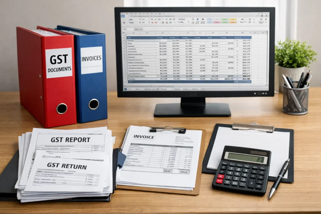 organized GST records for small business compliance