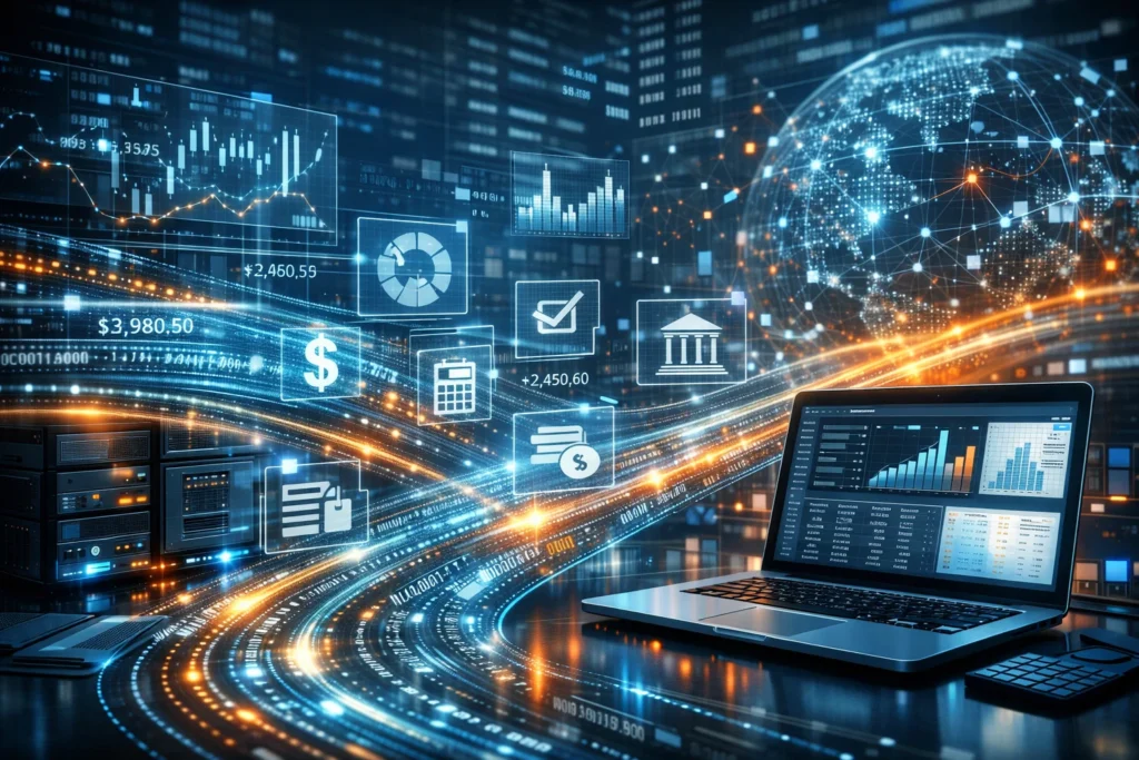 AI automation processing financial accounting transactions