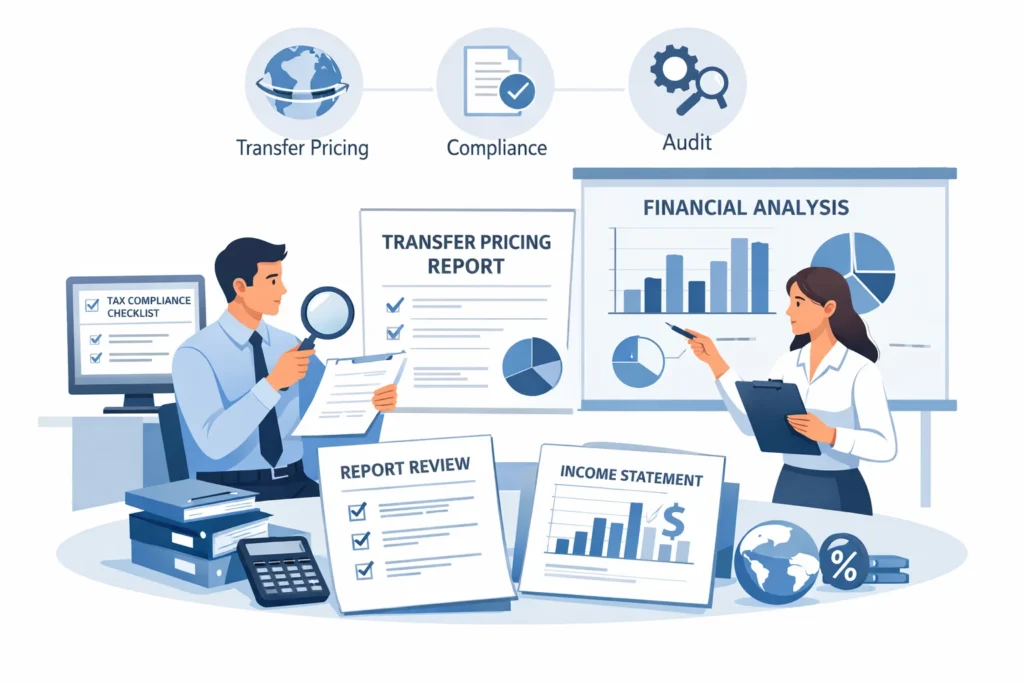 audit Transfer pricing audits review documentation, benchmarking, and transaction structures.