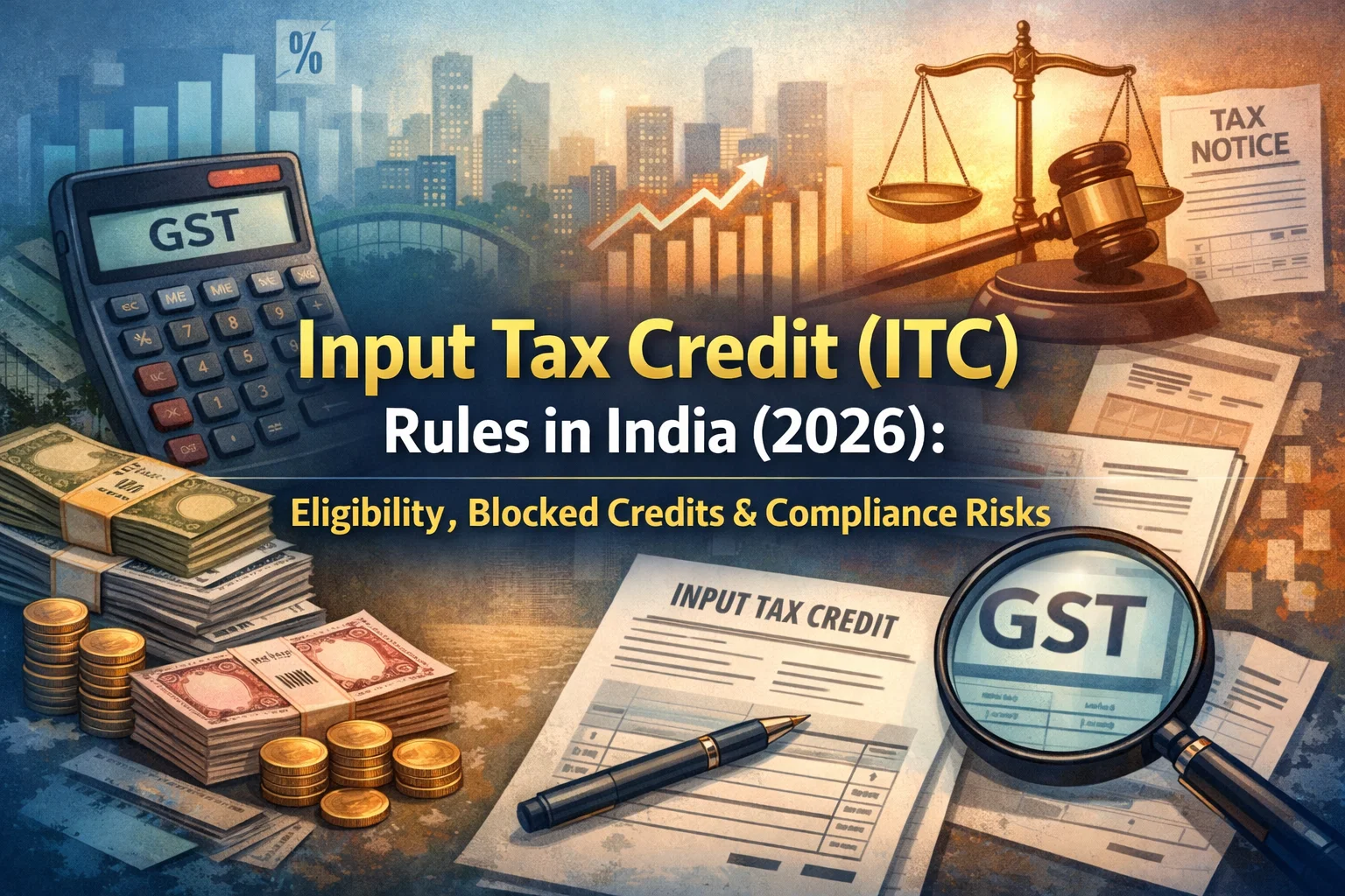 Input Tax Credit (ITC) Rules in India (2026): Eligibility, Blocked Credits & Compliance Risks