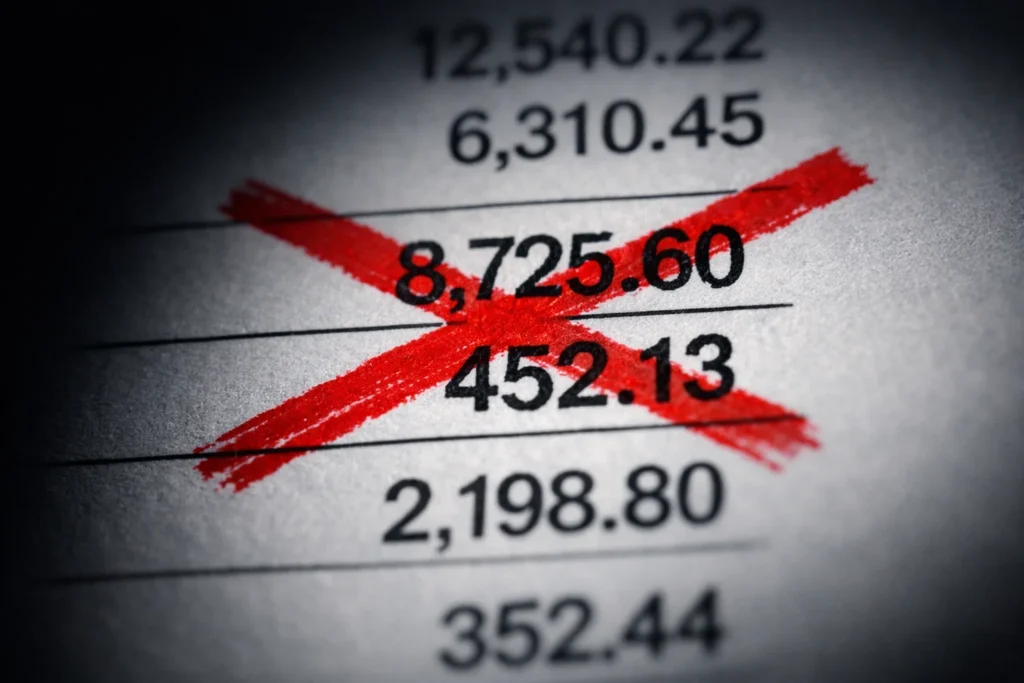 wrong GST return filed error in financial data