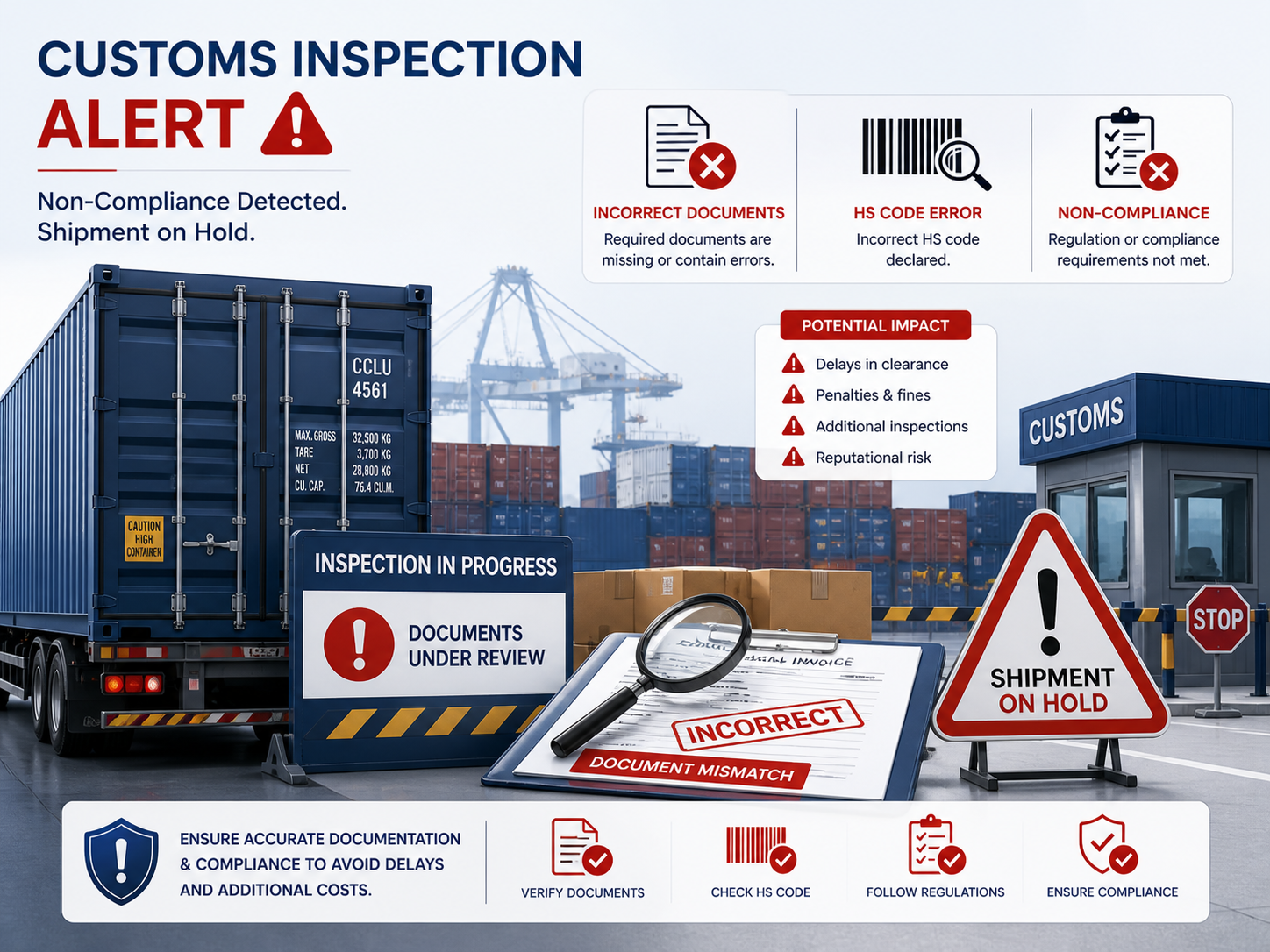 import export compliance India customs clearance errors HS code and documentation issues