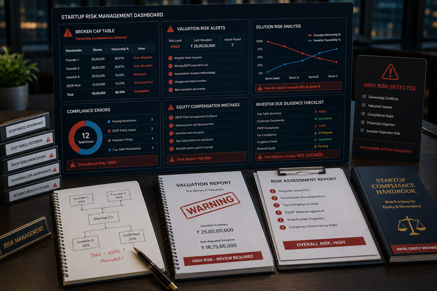 Common ESOP mistakes founders make involving valuation compliance and startup equity compensation