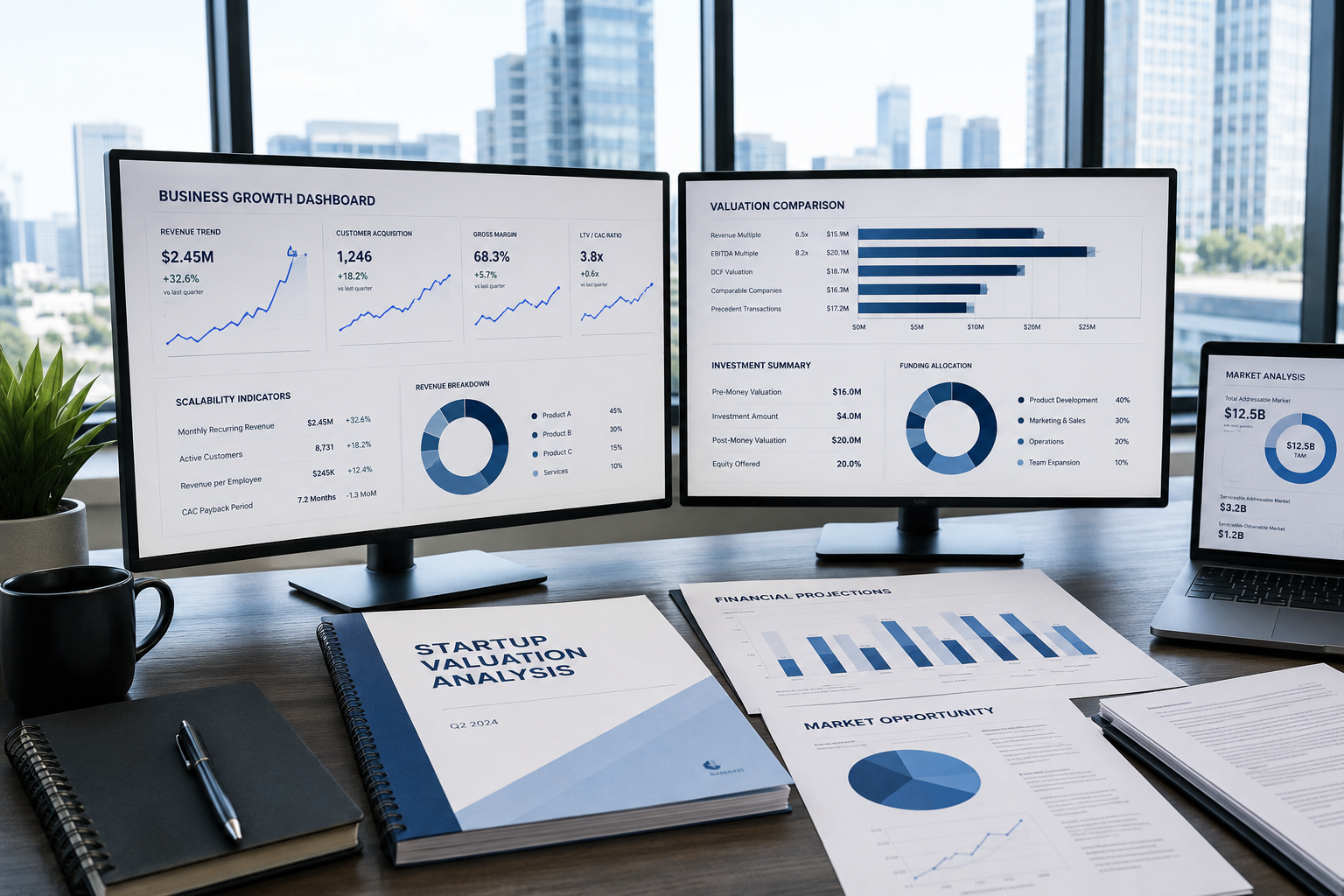 Startup dilution impact on founder ownership during startup valuation and funding rounds