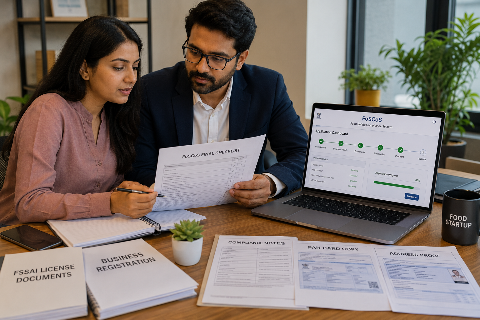 Checklist to avoid FSSAI license rejected outcomes during FoSCoS application submission