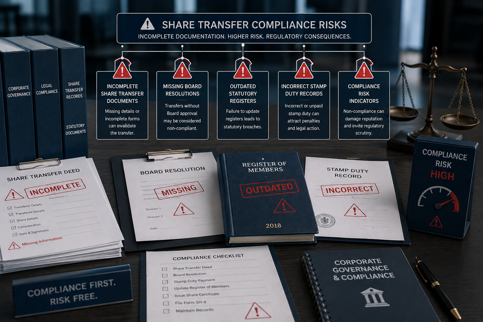Common mistakes in Share Transfer in Private Limited Company compliance