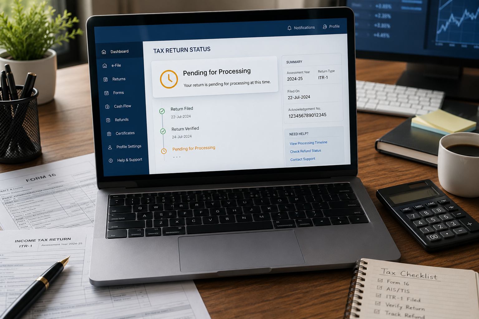 Last minute ITR filing before 31 July 2026 with tax documents