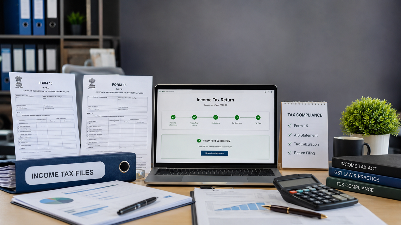 Multiple Form 16 received for Income Tax Return filing correctly in 2026